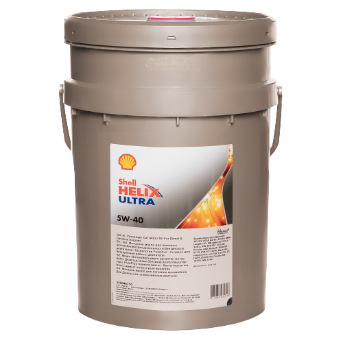 Моторное масло SHELL 5W40 HELIX ULTRA SP, 20л